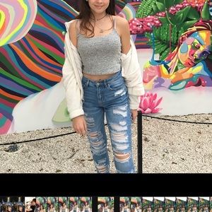 american eagle ripped jeans